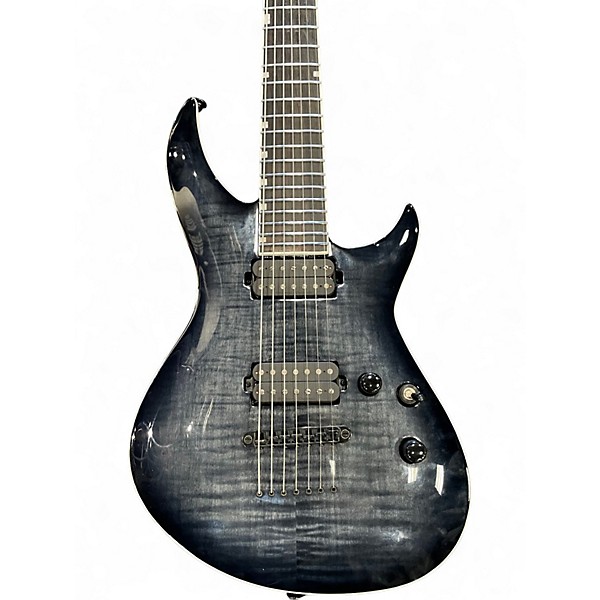 Used ESP LTD H3-1007 Trans Black Solid Body Electric Guitar