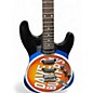Used Dave & Buster’s Dave and Buster’s Black, Blue and Orange Solid Body Electric Guitar