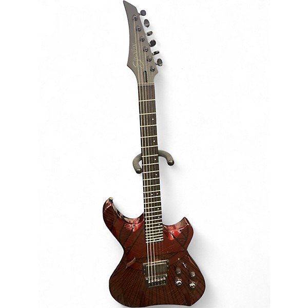 Used Line 6 Shuriken Crimson Red Solid Body Electric Guitar