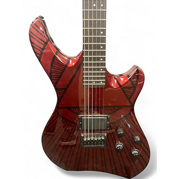 Used Line 6 Shuriken Crimson Red Solid Body Electric Guitar