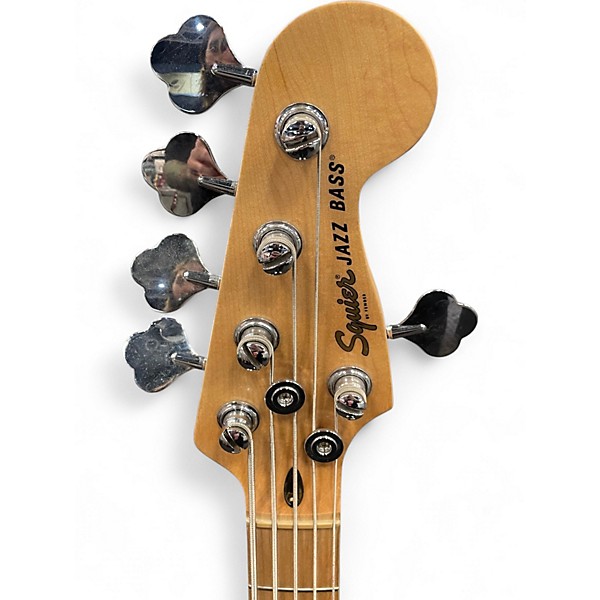 Used Squier Affinity Jazz Bass V 5 String Arctic White Electric Bass Guitar