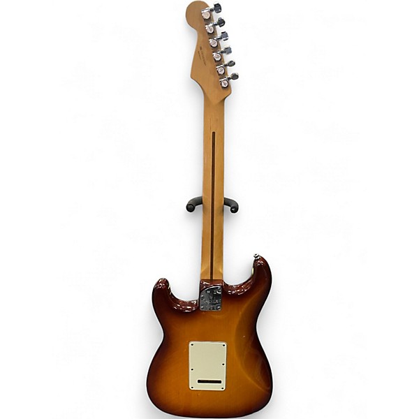 Used Fender American Deluxe Ash Stratocaster Tobacco Sunburst Solid Body Electric Guitar