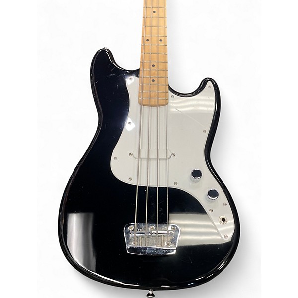 Used Squier Bronco Black Electric Bass Guitar