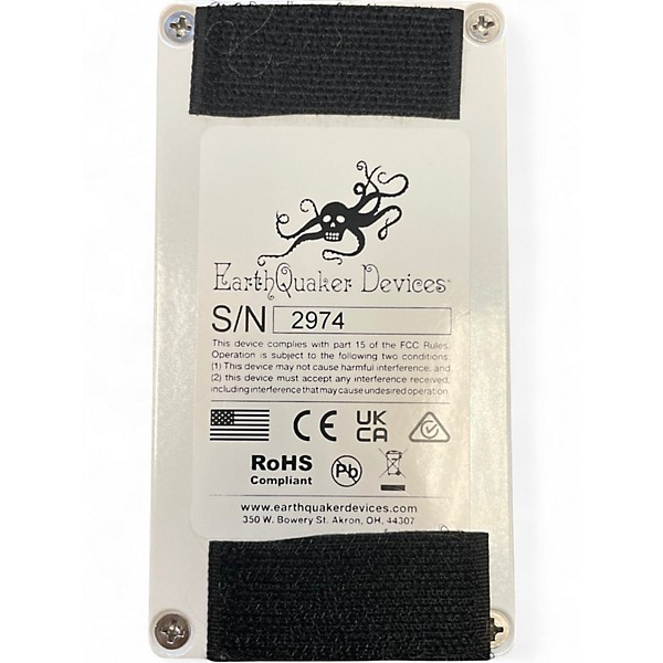 Used EarthQuaker Devices White Light Overdrive Effect Pedal