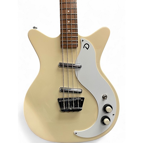 Used Danelectro D59 BASS Antique White Electric Bass Guitar