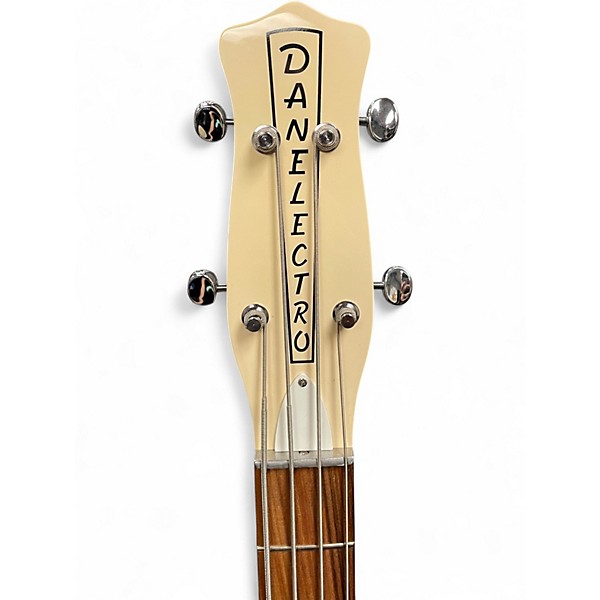 Used Danelectro D59 BASS Antique White Electric Bass Guitar