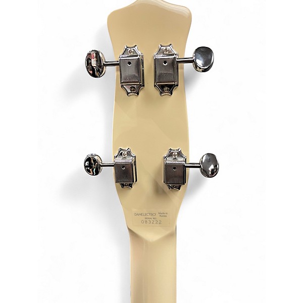 Used Danelectro D59 BASS Antique White Electric Bass Guitar