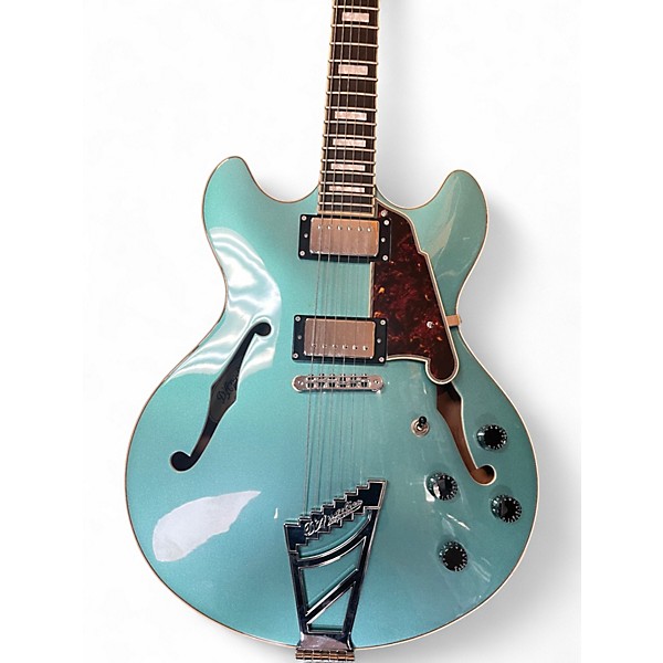 Used D Angelico DAPDCOTCTC TEAL Solid Body Electric Guitar