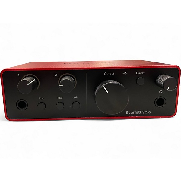 Used Focusrite scarlett Solo Gen 4 Audio Interface