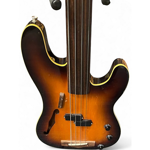 Used Fender PBAC-100 3 Tone Sunburst Electric Bass Guitar