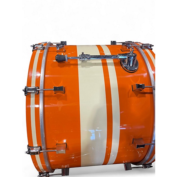 Used Pork Pie 3 Piece CUSTOM Orange Drum Kit