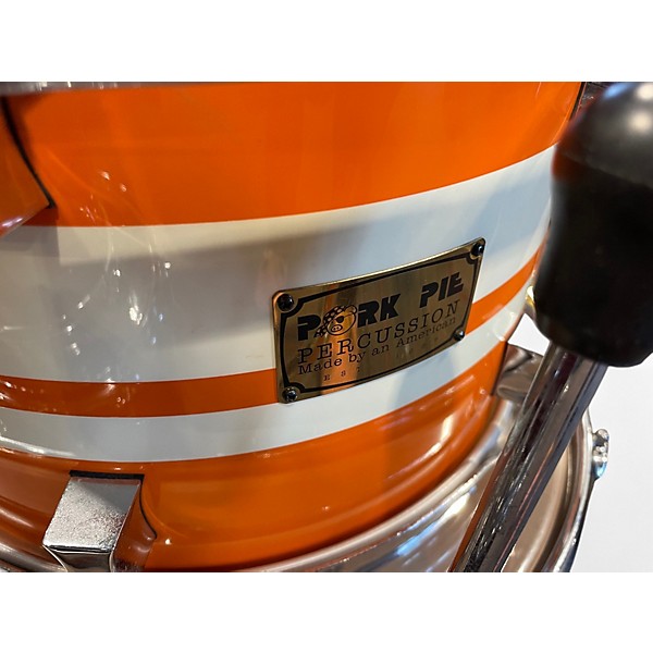 Used Pork Pie 3 Piece CUSTOM Orange Drum Kit