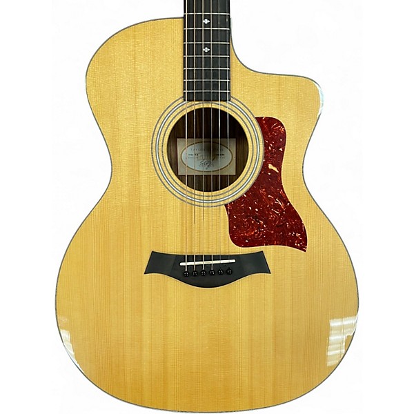 Used Taylor 214CE Deluxe Natural Acoustic Electric Guitar