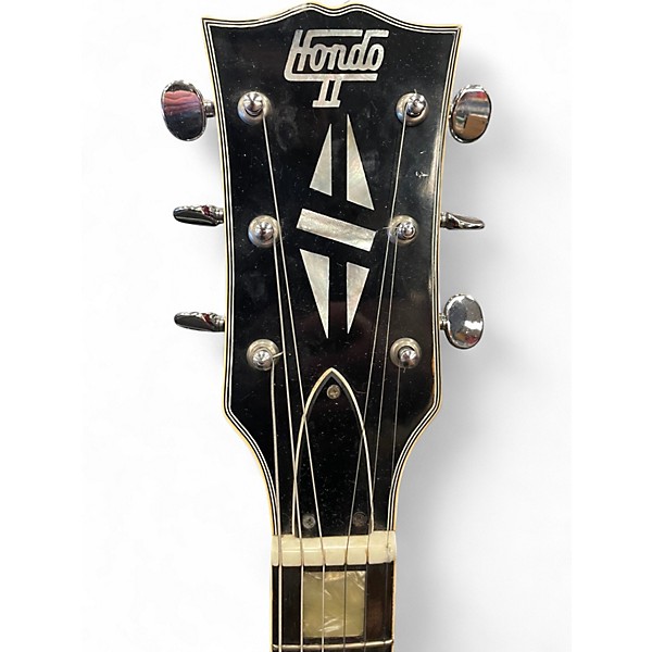 Vintage 1970s Hondo II HLP-2 Red Solid Body Electric Guitar