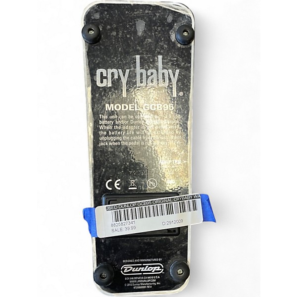 Used Dunlop GCB95 Original Crybaby Wah Effect Pedal