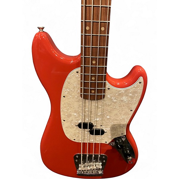 Used Fender Vintera 60s Mustang Bass Torino Red Electric Bass Guitar