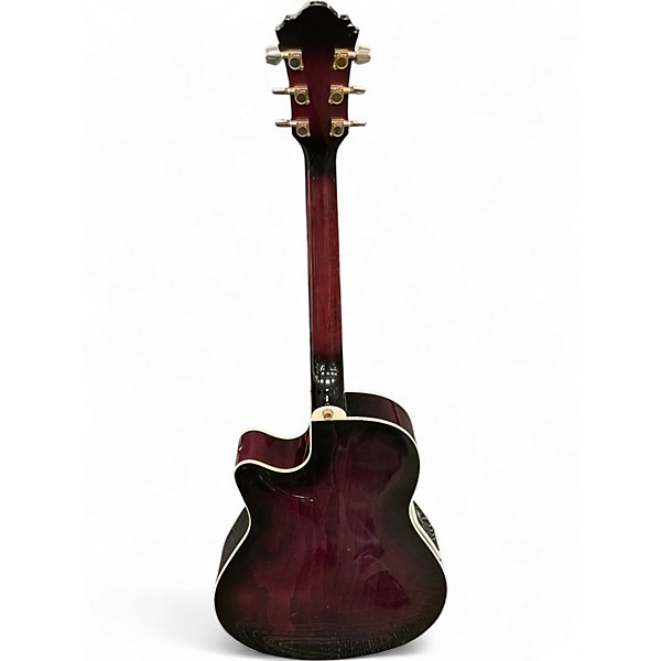 Used Ibanez AEF30E Purple Acoustic Electric Guitar