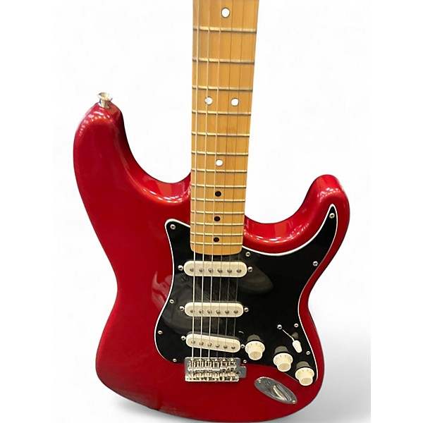 Used Fender Modern Player Stratocaster HSS Candy Apple Red Solid Body Electric Guitar