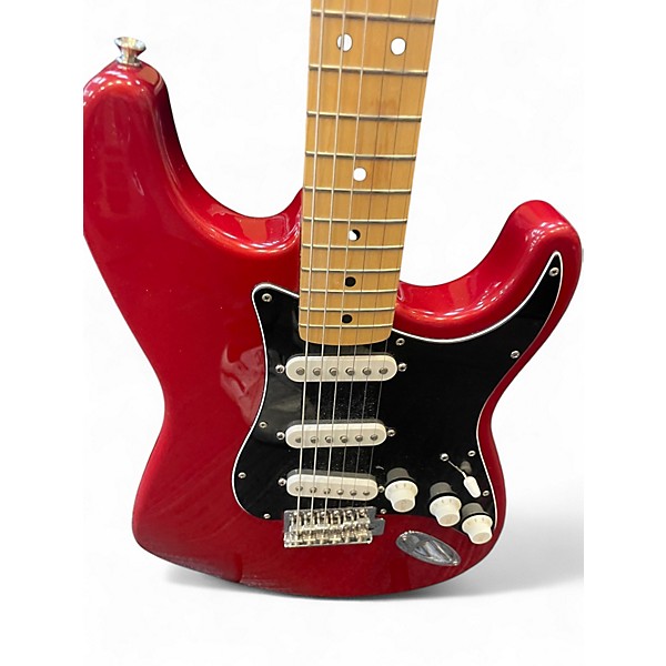 Used Fender Modern Player Stratocaster HSS Candy Apple Red Solid Body Electric Guitar
