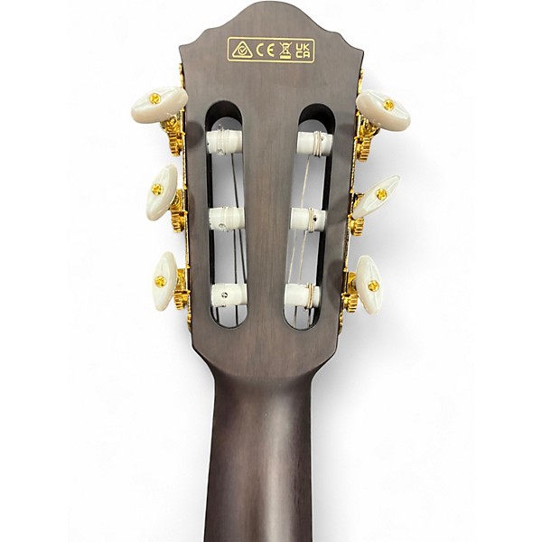 Used Ibanez TOD10N Tim Henson Signature Nylon Black Flat Classical Acoustic Electric Guitar