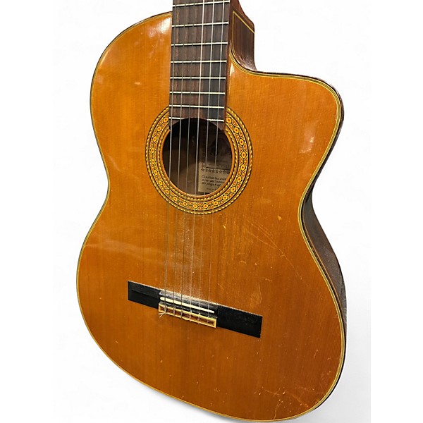 Used 1980s Takamine CP-132SC Natural Classical Acoustic Electric Guitar
