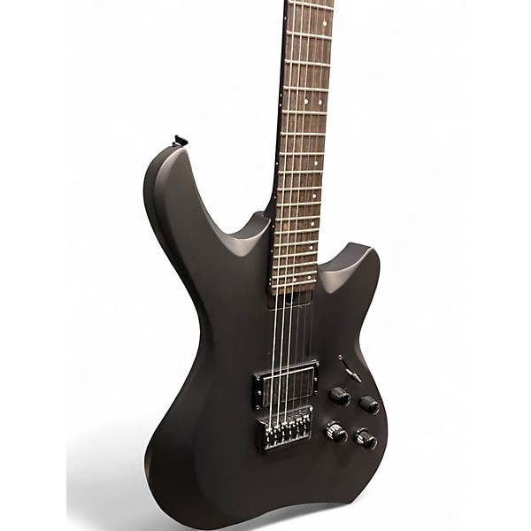 Used Line 6 Variax Shuriken Matte Black Solid Body Electric Guitar