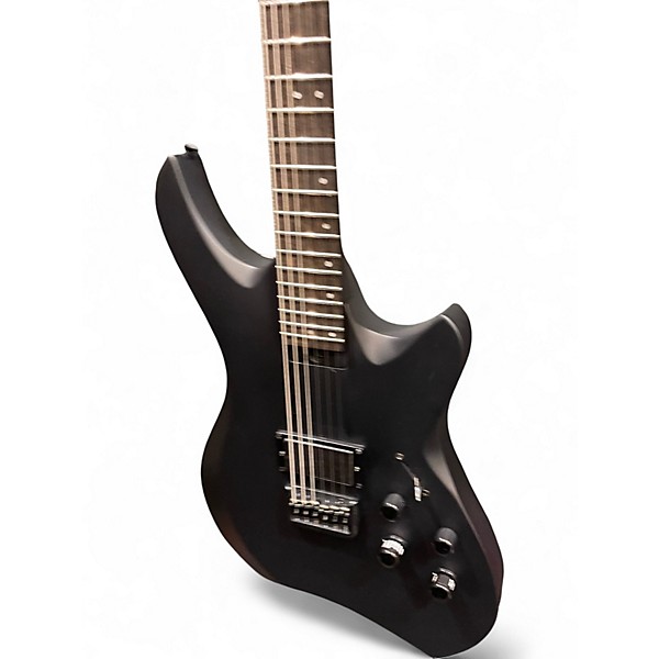 Used Line 6 Variax Shuriken Matte Black Solid Body Electric Guitar