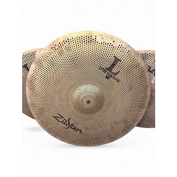 Used Zildjian 14in LOW VOLUME SET 14"HIHAT PAIR 16"CRASH 18"RIDE Cymbal