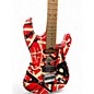 Used EVH Striped Series Frankie Red White Black Solid Body Electric Guitar