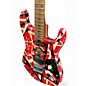 Used EVH Striped Series Frankie Red White Black Solid Body Electric Guitar