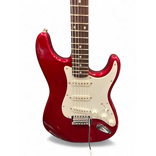 Used Squier Affinity Stratocaster Candy Apple Red Solid Body Electric Guitar