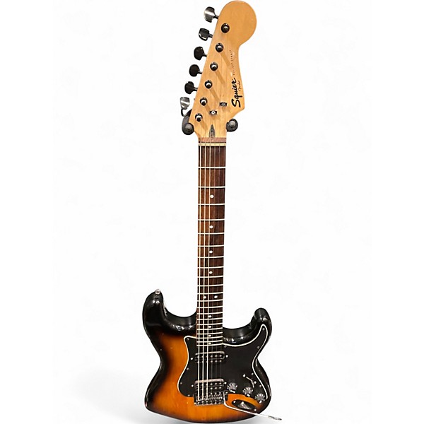 Used Squier Bullet Stratocaster HH 2 Tone Sunburst Solid Body Electric Guitar