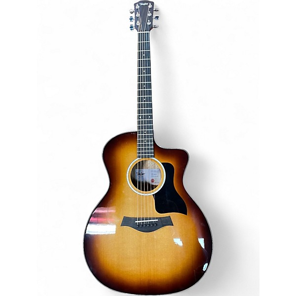 Used Taylor 214CE Deluxe Koa 2 Color Sunburst Acoustic Electric Guitar