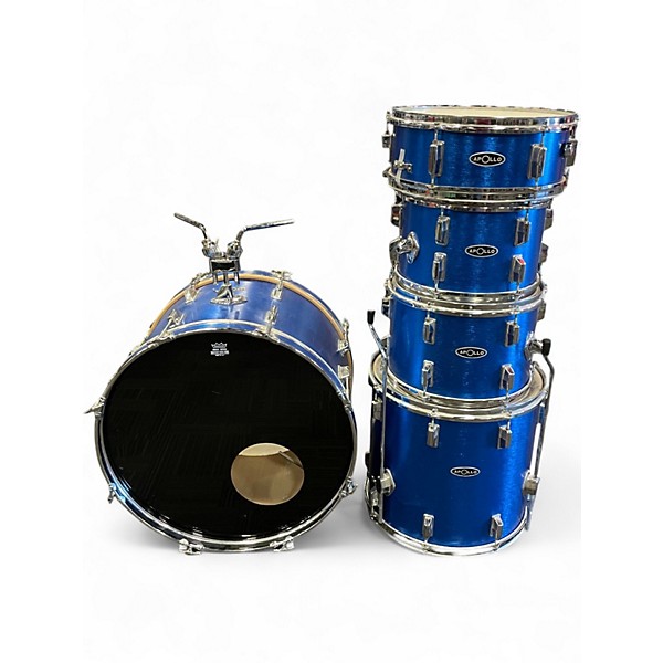 Used Apollo 5 Piece 5 PIECE DRUM SET BLUE Drum Kit