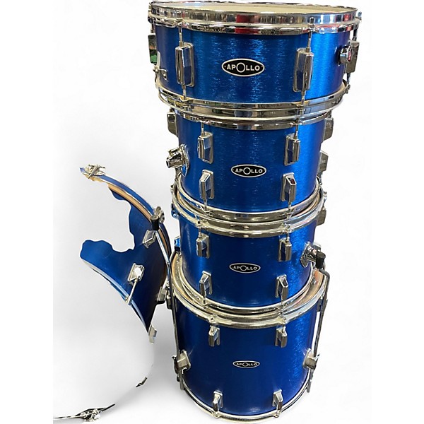 Used Apollo 5 Piece 5 PIECE DRUM SET BLUE Drum Kit