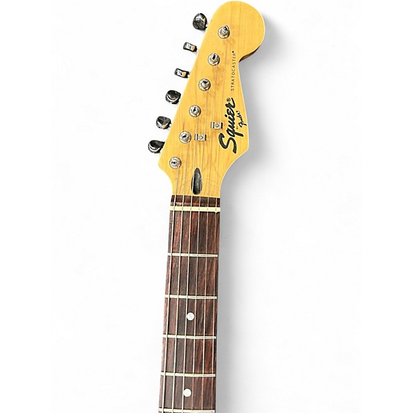 Used Squier black label stratocaster 2 Color Sunburst Solid Body Electric Guitar