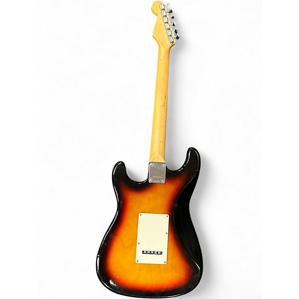 Used Squier black label stratocaster 2 Color Sunburst Solid Body Electric Guitar