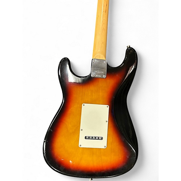 Used Squier black label stratocaster 2 Color Sunburst Solid Body Electric Guitar