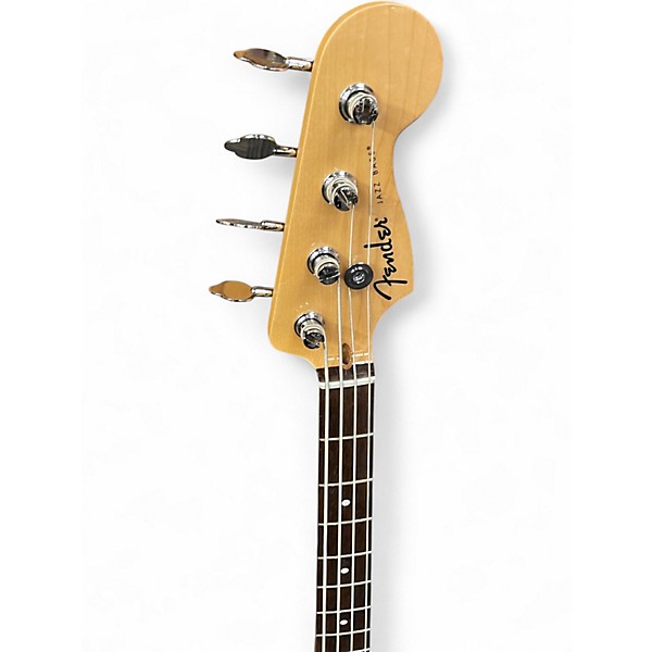 Used Fender Standard Jazz Bass Olympic White Electric Bass Guitar