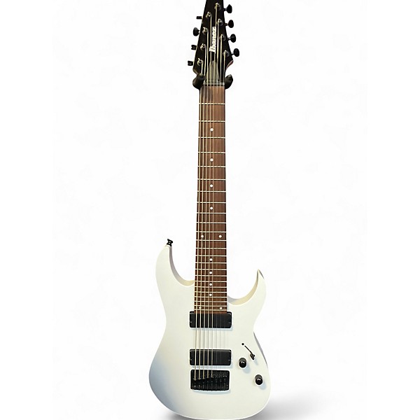 Used Ibanez RG8 8 String Alpine White Solid Body Electric Guitar