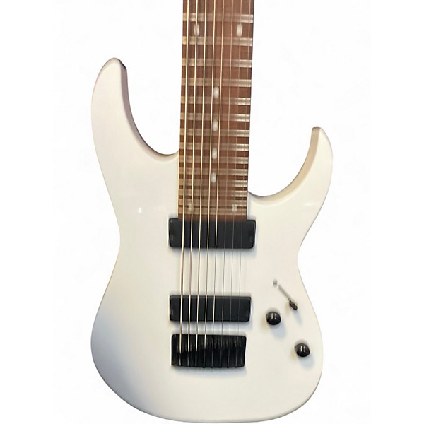 Used Ibanez RG8 8 String Alpine White Solid Body Electric Guitar