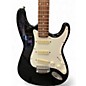 Used Squier MIK Stratocaster Black and White Solid Body Electric Guitar