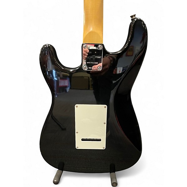 Used Squier MIK Stratocaster Black and White Solid Body Electric Guitar