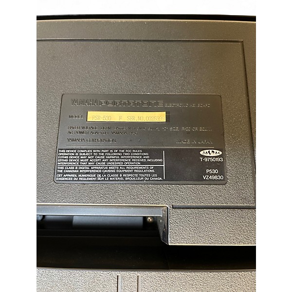 Used Yamaha psr530 Portable Keyboard