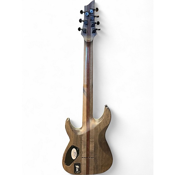 Used Schecter Guitar Research c7 SLS Elite Evil Twin 7 String Black Solid Body Electric Guitar