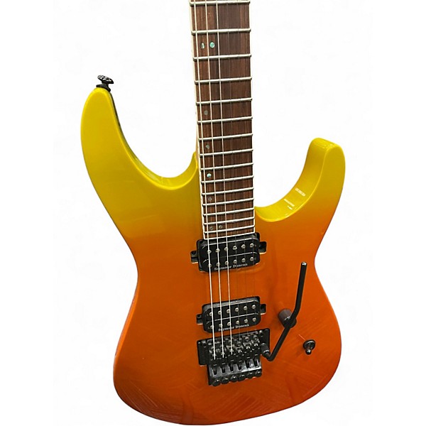 Used ESP LTD M-400 Orange Solid Body Electric Guitar