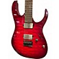 Used Ibanez RG6005FEQM Crimson Red Trans Solid Body Electric Guitar