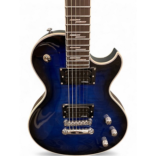 Used Schecter Guitar Research SOLO II SUPREME Blue Burst Solid Body Electric Guitar