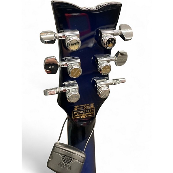 Used Schecter Guitar Research SOLO II SUPREME Blue Burst Solid Body Electric Guitar