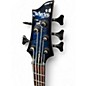Used Schecter Guitar Research Omen 5 String Blue Burst Electric Bass Guitar